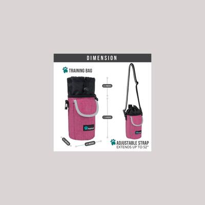 Show full view: PetAmi Front Pocket Dog & Cat Treat Pouch, Pink slide 7 of 9