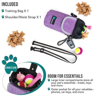 Show full view: PetAmi Front Pocket Dog & Cat Treat Pouch, Purple slide 2 of 8