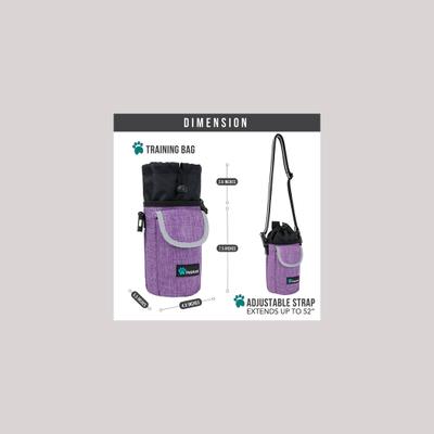 Show full view: PetAmi Front Pocket Dog & Cat Treat Pouch, Purple slide 6 of 8