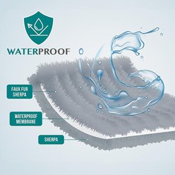 PetAmi Furry Faux Fur Waterproof Cat & Dog Blanket, Beige, X-Large  slide 2 of 7