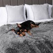 Show in main carousel: PetAmi Furry Faux Fur Waterproof Cat & Dog Blanket, Grey, Medium  slide 6 of 9