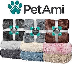 PetAmi Furry Faux Fur Waterproof Cat & Dog Blanket, Tie-Dye Pink, Medium  slide 2 of 7