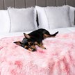 Show in main carousel: PetAmi Furry Faux Fur Waterproof Cat & Dog Blanket, Tie-Dye Pink, Medium  slide 6 of 9