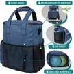 Show in main carousel: PetAmi Pet Supplies Organizer Tote Dog & Cat Travel Bag, Heather Navy slide 4 of 8