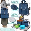 Show in main carousel: PetAmi Pet Supplies Organizer Tote Dog & Cat Travel Bag, Heather Navy slide 2 of 8