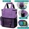 Show in main carousel: PetAmi Pet Supplies Organizer Tote Dog & Cat Travel Bag, Heather Purple slide 4 of 8