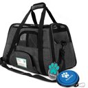 PetAmi Premium Airline Approved Soft-Sided Dog & Cat Travel Carrier, Charcoal, Large