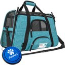 PetAmi Premium Airline Approved Soft-Sided Dog & Cat Travel Carrier, Heather Blue, Large