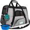 Show in main carousel: PetAmi Premium Airline Approved Soft-Sided Dog & Cat Travel Carrier, Light Gray, Large slide 1 of 10