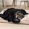 Show in main carousel: PetAmi Reversible Fleece Waterproof Cat & Dog Blanket, Black/Gray, Medium  slide 2 of 10