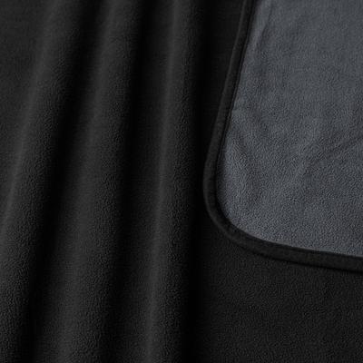 Show full view: PetAmi Reversible Fleece Waterproof Cat & Dog Blanket, Black/Gray, Medium  slide 9 of 10