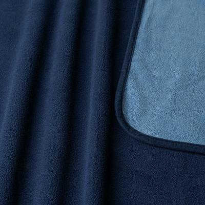 Show full view: PetAmi Reversible Fleece Waterproof Cat & Dog Blanket, Navy/Blue, Large  slide 9 of 10