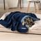 Show in main carousel: PetAmi Reversible Fleece Waterproof Cat & Dog Blanket, Navy/Blue, X-Large  slide 6 of 10