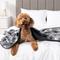 Show in main carousel: PetAmi Reversible Fleece Waterproof Cat & Dog Blanket, Paw Print Gray, X-Large  slide 1 of 10
