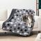 Show in main carousel: PetAmi Reversible Fleece Waterproof Cat & Dog Blanket, Paw Print Gray, X-Large  slide 8 of 10