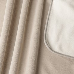 PetAmi Reversible Fleece Waterproof Cat & Dog Blanket, Taupe/Beige, Large  slide 2 of 9