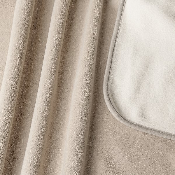 Show full view: PetAmi Reversible Fleece Waterproof Cat & Dog Blanket, Taupe/Beige, Medium  slide 9 of 10