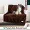 Show in main carousel: PetAmi Sherpa Cat & Dog Blanket, Brown/Brown Sherpa, X-Large slide 3 of 9
