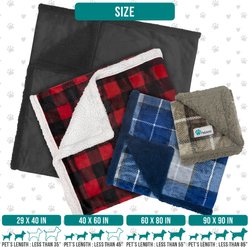 PetAmi Sherpa Cat & Dog Blanket, Gray & Gray Sherpa, 50 x 40-in slide 2 of 7