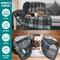 Show in main carousel: PetAmi Sherpa Cat & Dog Blanket, Plaid Charcoal Grey, 60 x 40-in slide 5 of 9
