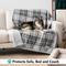 Show in main carousel: PetAmi Sherpa Cat & Dog Blanket, Plaid Light Grey, 60 x 40-in slide 4 of 10
