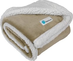PetAmi Sherpa Cat & Dog Blanket, Taupe, 29 x 40-in
