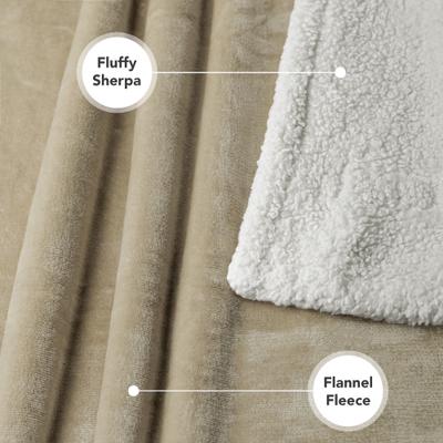 Show full view: PetAmi Sherpa Cat & Dog Blanket, Taupe, 29 x 40-in slide 2 of 9