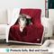 Show in main carousel: PetAmi Sherpa Cat & Dog Blanket, Wine, 29 x 40-in slide 3 of 9