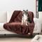 Show in main carousel: PetAmi Sherpa Fleece Waterproof Cat & Dog Blanket, Brown, Large  slide 2 of 9