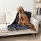 Show in main carousel: PetAmi Sherpa Fleece Waterproof Cat & Dog Blanket, Gray/Beige, Medium  slide 4 of 9