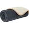Show in main carousel: PetAmi Sherpa Fleece Waterproof Cat & Dog Blanket, Gray/Beige, Small  slide 1 of 9
