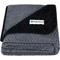 Show in main carousel: PetAmi Sherpa Fleece Waterproof Waffle Cat & Dog Blanket, Black/Gray, Large  slide 1 of 8