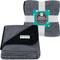 Show in main carousel: PetAmi Sherpa Fleece Waterproof Waffle Cat & Dog Blanket, Black/Gray, X-Large  slide 2 of 8