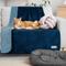 Show in main carousel: PetAmi Sherpa Fleece Waterproof Waffle Cat & Dog Blanket, Navy/Blue, X-Large  slide 6 of 8