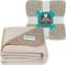 Show in main carousel: PetAmi Sherpa Fleece Waterproof Waffle Cat & Dog Blanket, Taupe/Beige, Medium  slide 2 of 8