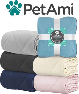 Show full view: PetAmi Soft Cooling Cat & Dog Blanket, Beige Cream, Queen  slide 8 of 10
