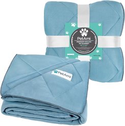 PetAmi Soft Cooling Cat & Dog Blanket, Dusty Blue, Medium slide 2 of 7