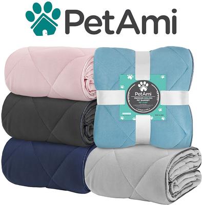 Show full view: PetAmi Soft Cooling Cat & Dog Blanket, Grey, X-Large  slide 8 of 10
