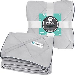 PetAmi Soft Cooling Cat & Dog Blanket, Light Grey, Medium  slide 2 of 7