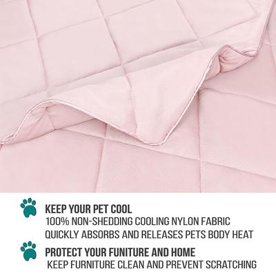 Show full view: PetAmi Soft Cooling Cat & Dog Blanket, Pink, Medium  slide 4 of 9