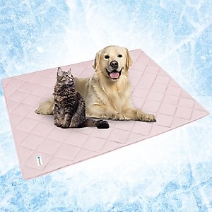 PetAmi Soft Cooling Cat & Dog Blanket, Pink, X-Large 