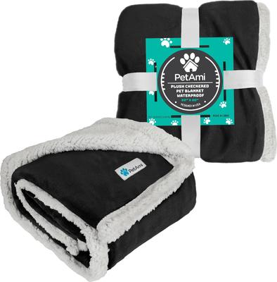 Show full view: PetAmi Waterproof Dog Blanket, Black, 50 x 40-in slide 9 of 12