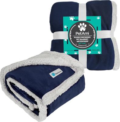 Show full view: PetAmi Waterproof Dog Blanket, Blue, 50 x 40-in slide 9 of 12