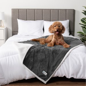 PetAmi Waterproof Dog Blanket, Charcoal, 60 x 80-in