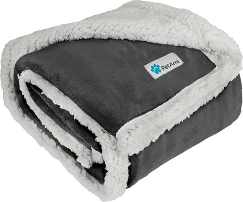 Show full view: PetAmi Waterproof Dog Blanket, Charcoal, 60 x 80-in slide 8 of 11