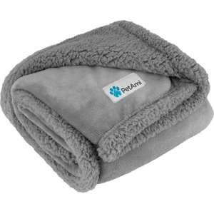 PetAmi Waterproof Dog Blanket, Light Gray, Medium