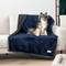 Show in main carousel: PetAmi Waterproof Dog Blanket, Navy & Gray Sherpa, 60 x 40-in slide 3 of 11
