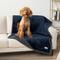 Show in main carousel: PetAmi Waterproof Dog Blanket, Navy & Gray Sherpa, 90 x 90-in slide 4 of 12