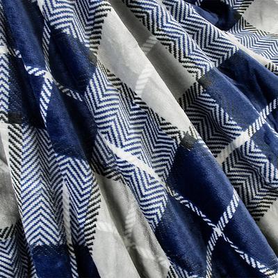 Show full view: PetAmi Waterproof Dog Blanket, Plaid Navy, 60 x 40-in slide 6 of 9