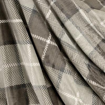 Show full view: PetAmi Waterproof Dog Blanket, Plaid Taupe, 60 x 40-in slide 7 of 10